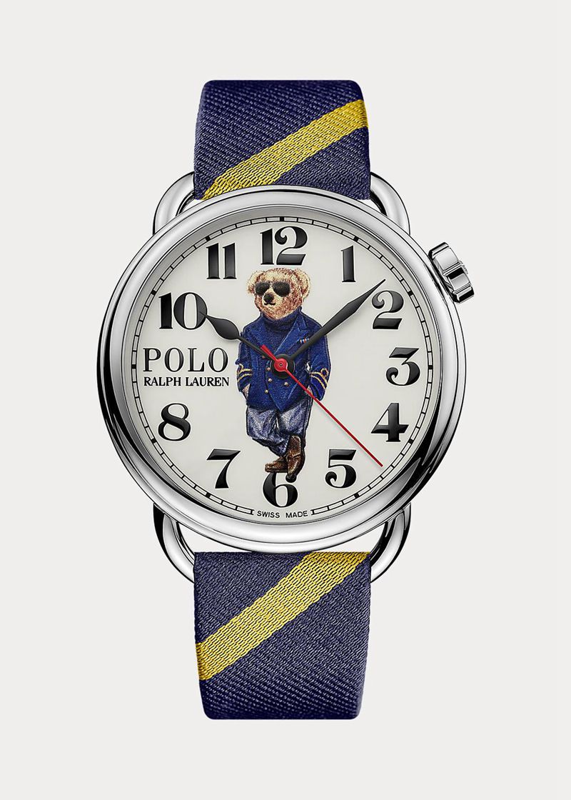 Relojes Polo Ralph Lauren Mujer 42 Mm Nautical Polo Bear Watch Chile Blancas CXINW-0698